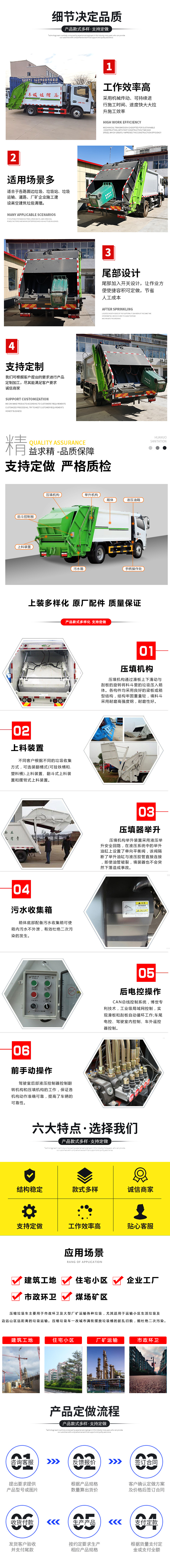 國六18立方東風(fēng)專(zhuān)底后雙橋 壓縮垃圾車(chē)